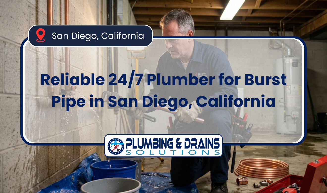 24/7 plumber for burst pipe San Diego